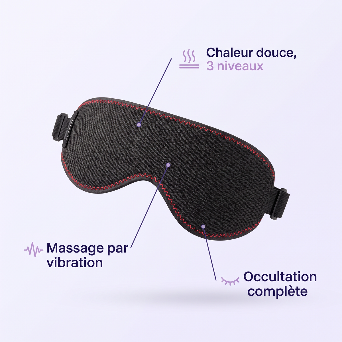 Zentra, chaleur douce, massage par vibration, occultation complète